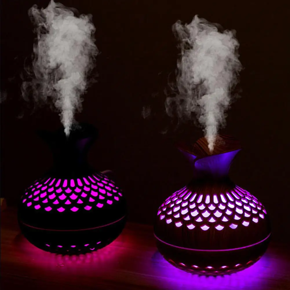 

2.5W Aroma Essential Oil Diffuser With 300ML Water Tank 2 Levels 30-50ML/h Super Quiet Mini Humidifier For Home Office Bedroom