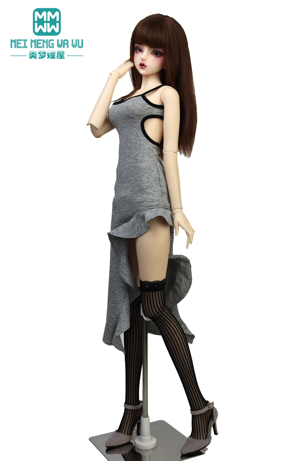 Fits BJD Doll Clothes 60cm 1/3 1/4 MSD DD SD Stylish fishtail slip dress Girl's Gift