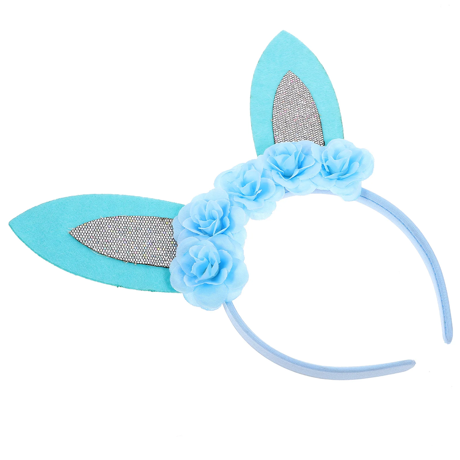 

Bow Tie Bunny Ear Headband Child Hair Accessories Felt Cloth Easter Party Hoops