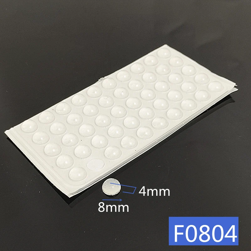 Self Adhesive Soft Anti Slip Bumpers Silicone Rubber Feet Pads High Sticky Silica Gel Shock Absorber 50 Grains Furniture