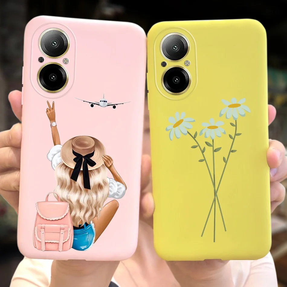 Fashion Moon Pattern Soft Silicone Protective Back Cover