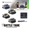 Mini RC Tank 4Channel Battle Military Crawler Shooting Radio Controlled Electronic ourdoor Toy Tank for Kids Gift Christmas 2
