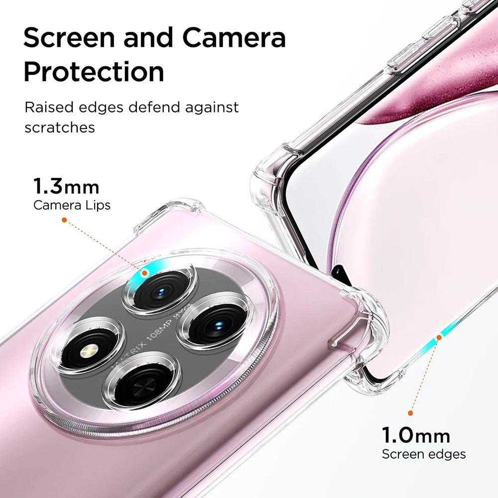 Luxury Silicone Shockproof Phone Case - Clear Ultra Thin Cover