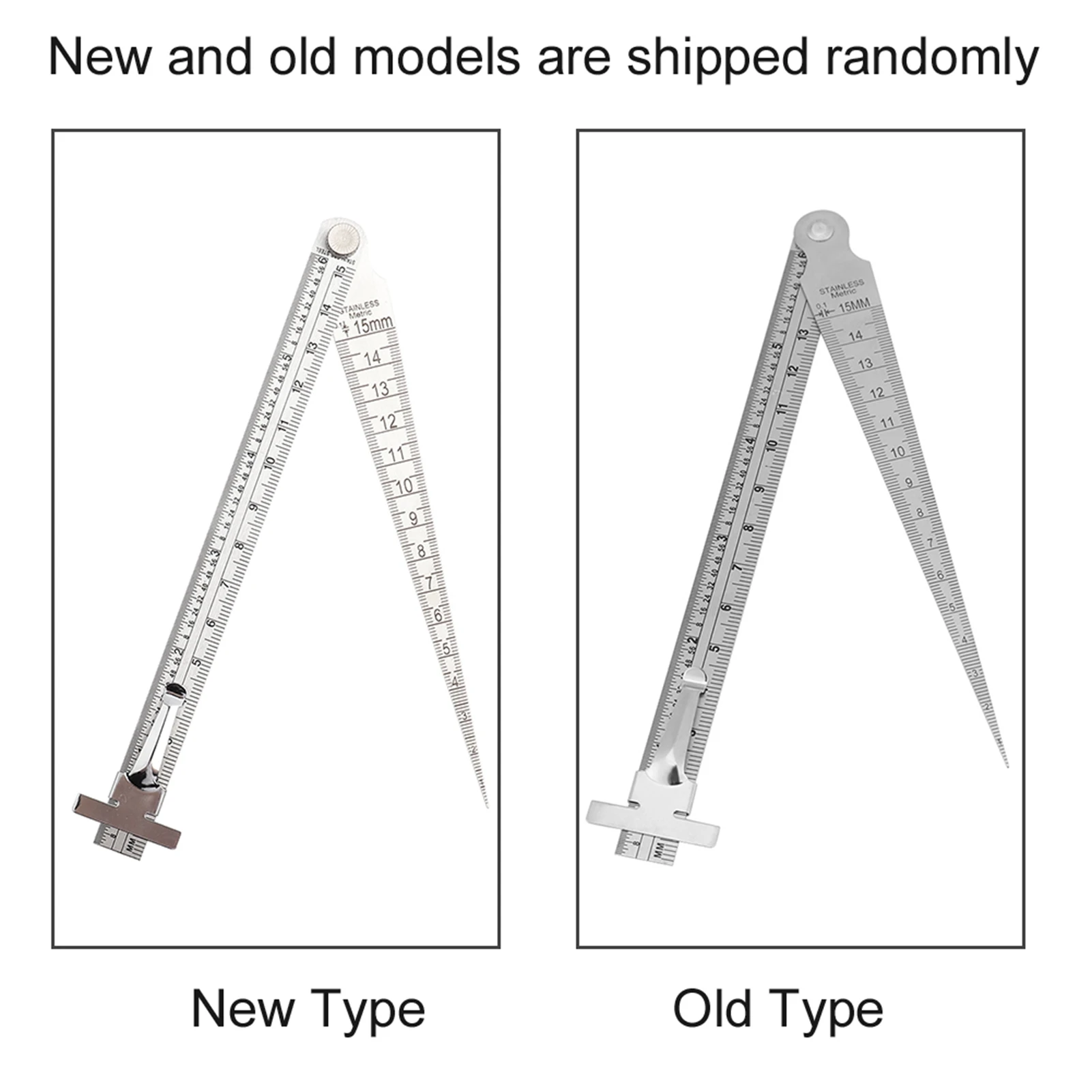Depth Gauge Feeler Gauge Hole Size Gage Taper Stainless Steel Welding Taper Gap Depth Ruler Hole Inspection Tool