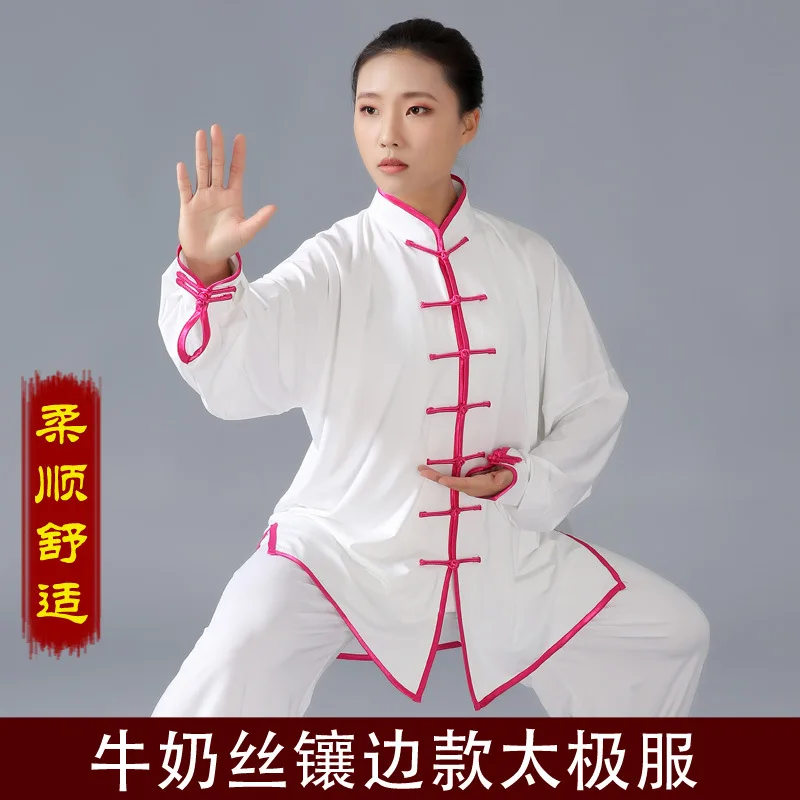 Chinese Traditional Martial Arts Tai Ji Suit Women's Summer Tai Chi Exercise Clothing Martial Arts Stage Performance Clothing