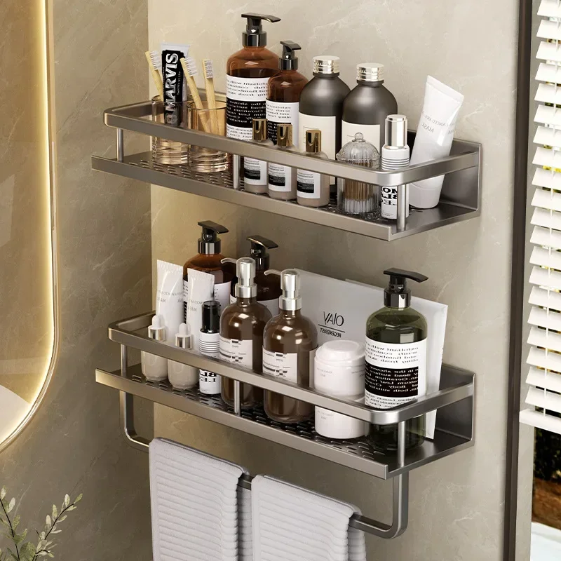 

Toilet storage rack, non perforated washstand, bathroom wall mounted restroom, balcony, toilet wall storage rack