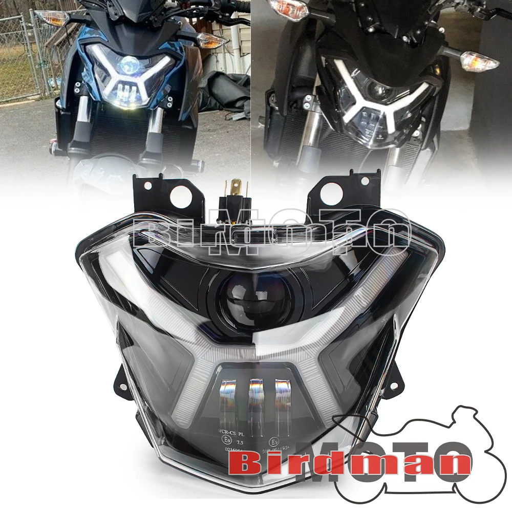 

Мотоциклетная светодиодная фара 12 В, ДХО, передняя фара ближнего/дальнего света, ходовая лампа в сборе для KAWASAKI Versys-X 300 ABS Z650 2017-2021