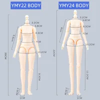 YMY Body Blyth Dolls Body Moveable Joints Girl Body for ICY,1/6 BJD doll Head,GSC,OB22, Ob24 Replacement Hand Joint Accessories 2