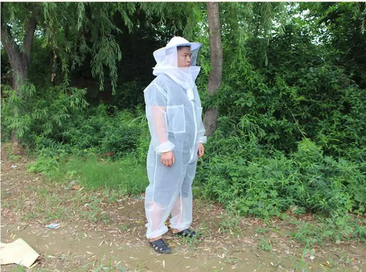 Lightweight and breathable high definition Sunscreen White anti-bee clothing Bee protective suit Beekeeping tool NO.TXF-1113
