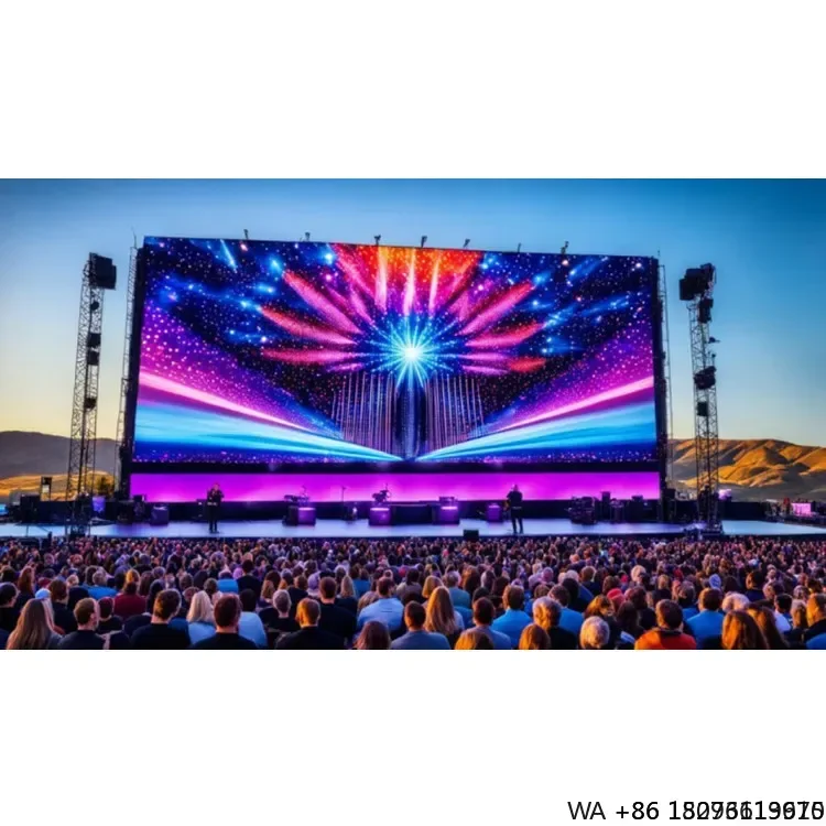 야외용 P3.9/P4.8 LED 렌탈 패널 500x1000mm 대형 스크린 (무대 배경 행사용)