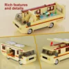 MOC Breaking Bad Cooking Lab RV Car Pinkman Edacational Building Blocks Set Walter White Vehicle Toy For Children Birthday Gift 5