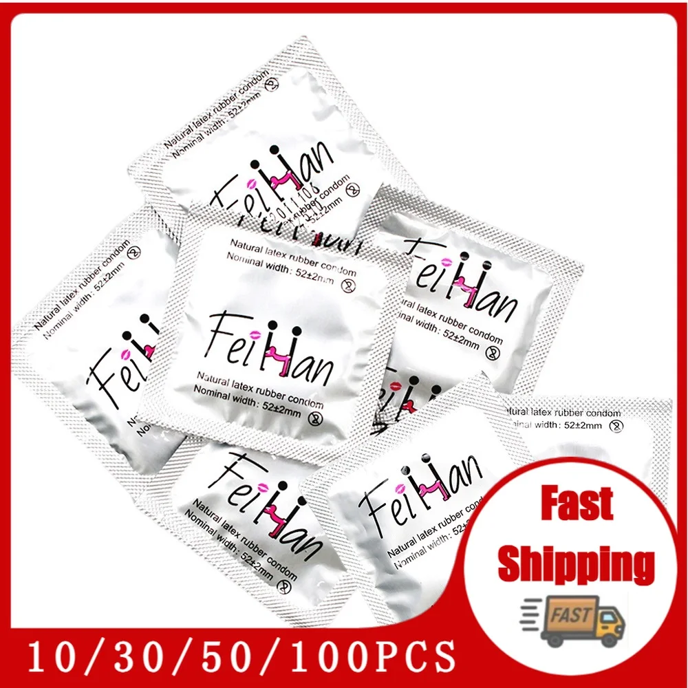 Preservativo In Lattice Naturale Liscio Preservativi Ultrasottili Strumenti Del Sesso Manicotto Del Pene Per Gli Uomini Prodotto Del Sesso Per La Cont