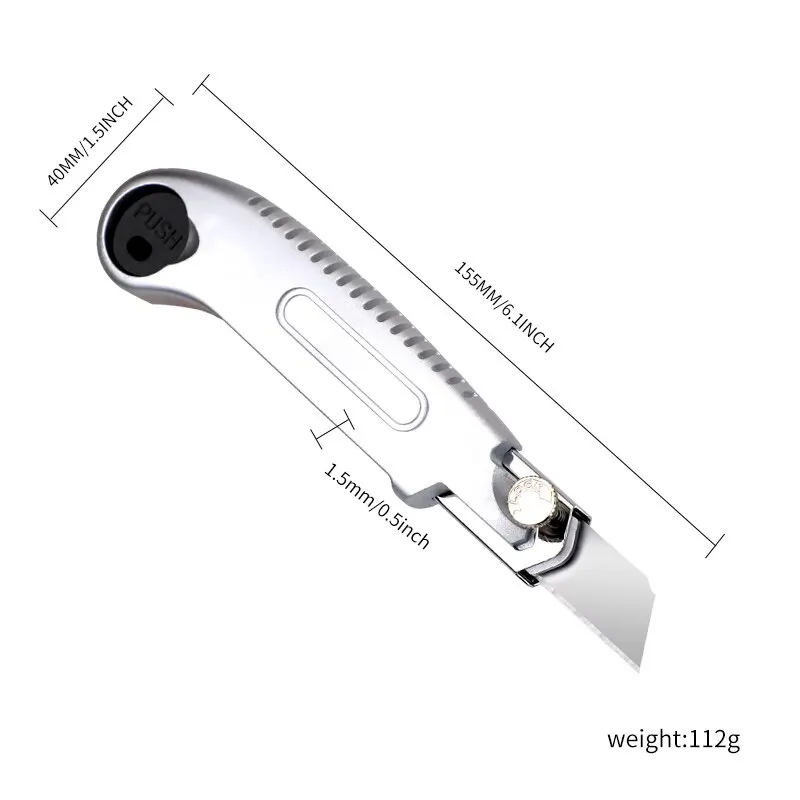Art Knife All Steel Thickened Large All Stainless Steel Wallpaper Industrial Grade Tool Holder