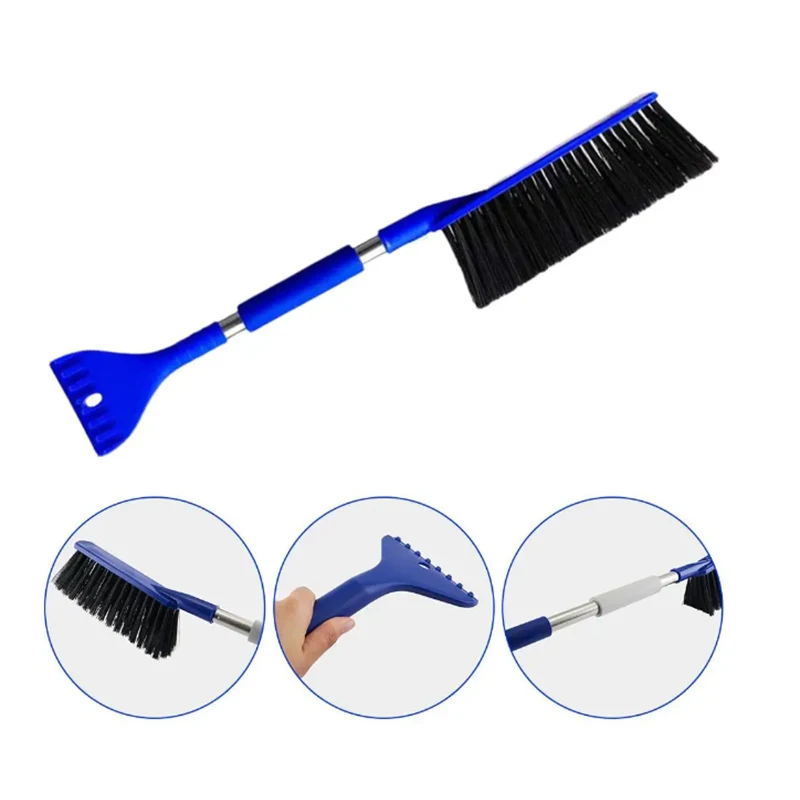 2-in-1 Brush & Scrape Dual Purpose Car Detachable Snow Shovel Windshield Cleaning & Scraping Tool Winter De-Icing Broom windshield shovel,snow shovel,windshield deicing instrument,car snow brush,snow ice scraper