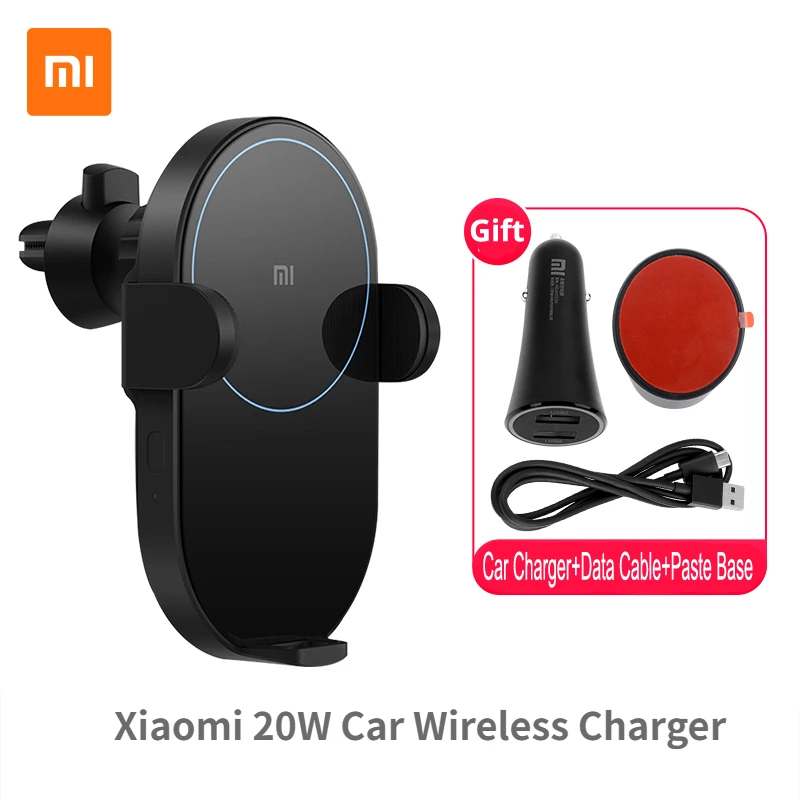 

100% Xiaomi Mi 20W Max Qi Wireless Car Charger Fast Charging Car Phone Holder WCJ02ZM with Intelligent Infrared Sensor