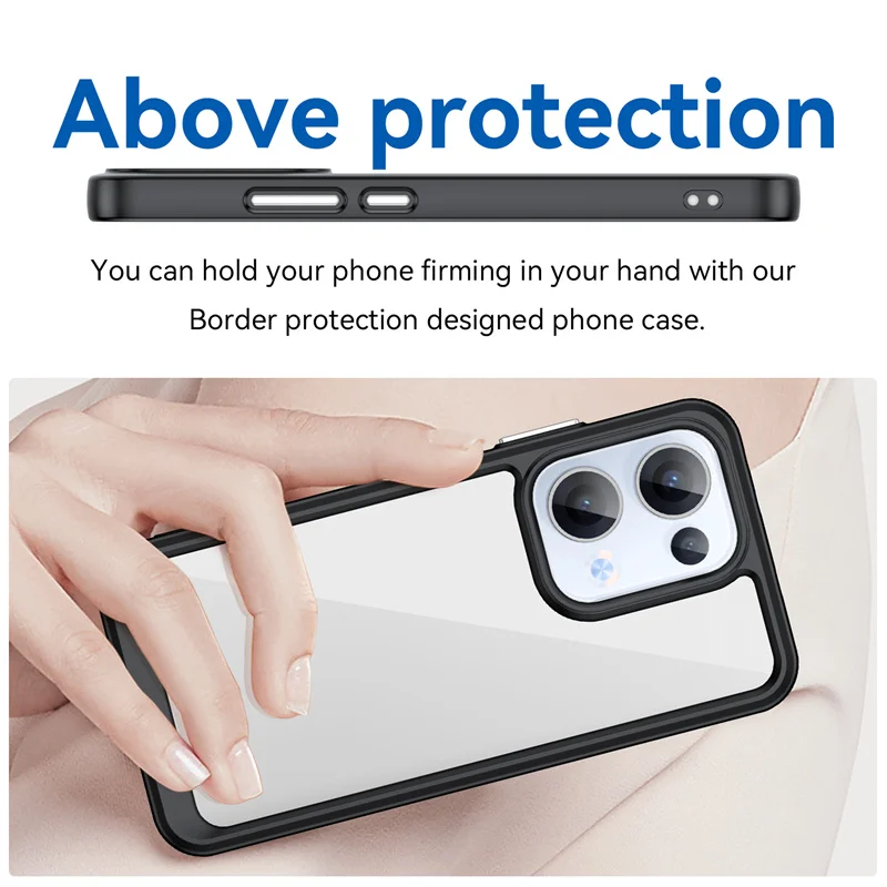 Vibrant Transparent TPU Protective Phone Case