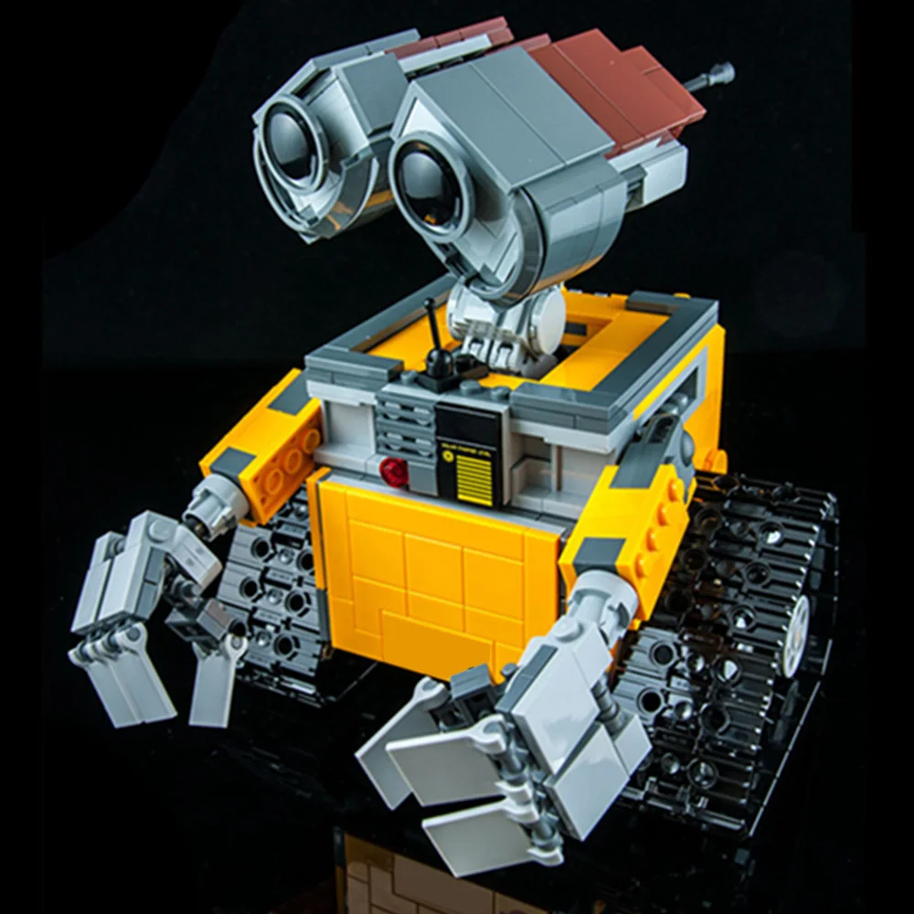 687Pcs Wall E Pixar Cute Robot Wall-E Cartoon Droid Figures Model Building Block Brick Giocattolo Fai Da Te Regalo Kid