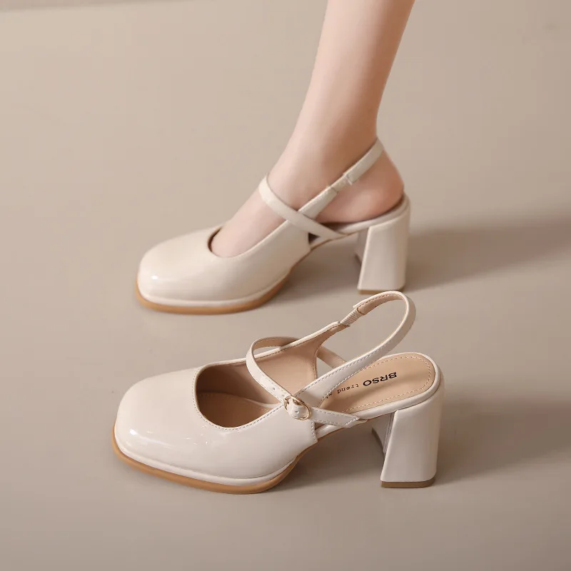 

Sandals for Women Ladies 2023 New Casual Spring Summer Hollow Out Mary Janes Shoes Elegant Ladies Party Pumps Female High Heels