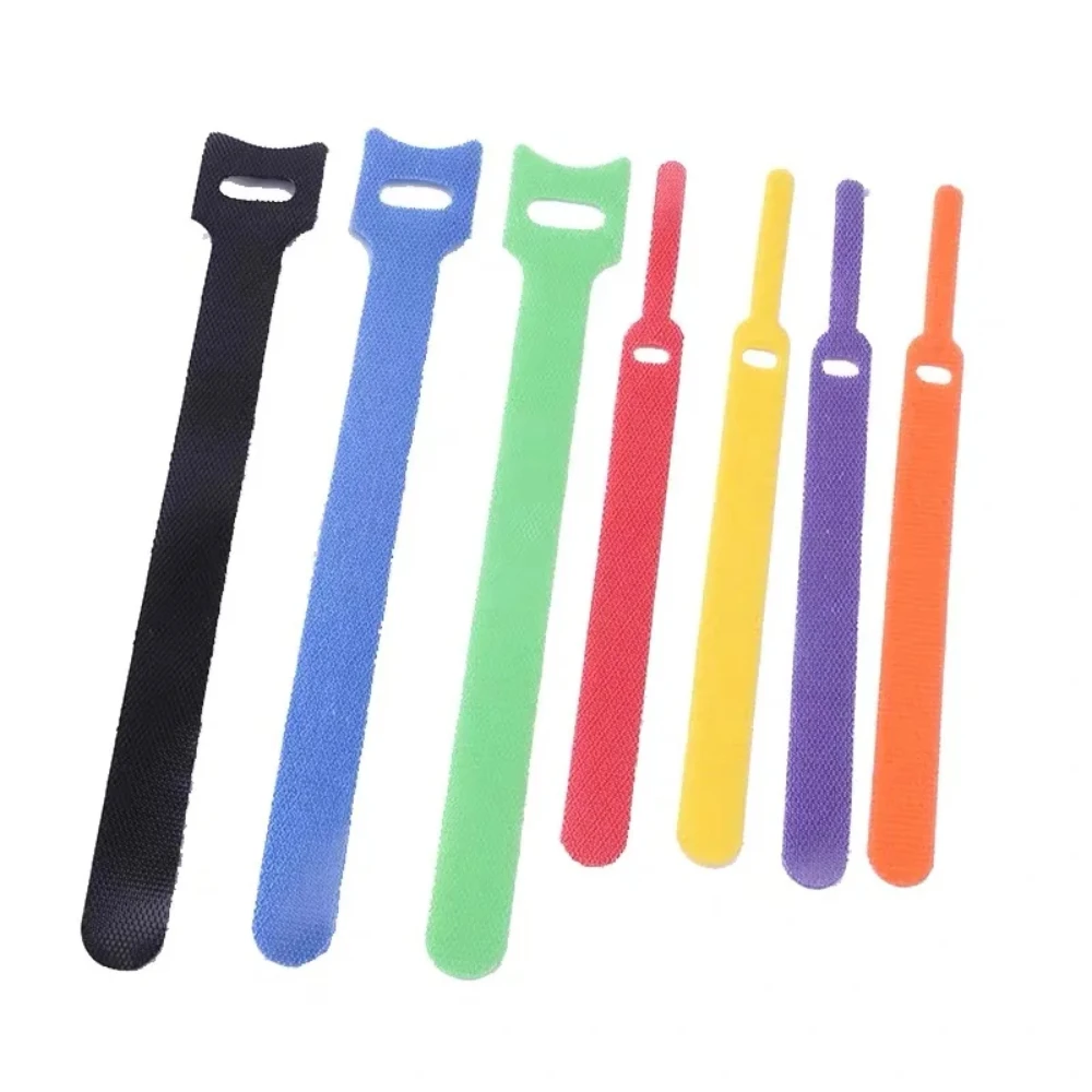 

10/20/30/50 Pcs Organizers Fastener Nylon Strap Desk Organizing Ties Drawstring Hook and Loop Accessories Storage Supplies