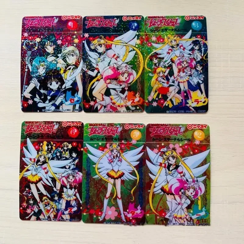 12 Pz/Set Self Made Sailor Moon Sailor Mercury Sailor Saturn Tenoh Haruka Anime Classic Series Collection Crystal Card Sticker