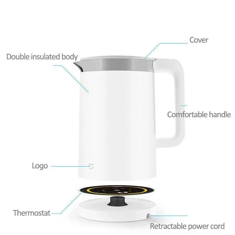 MIJIA Smart Kettles Pro Kitchen Appliances Electric Water Kettle Teapot APP Smart Temperature Constant Samovar 4