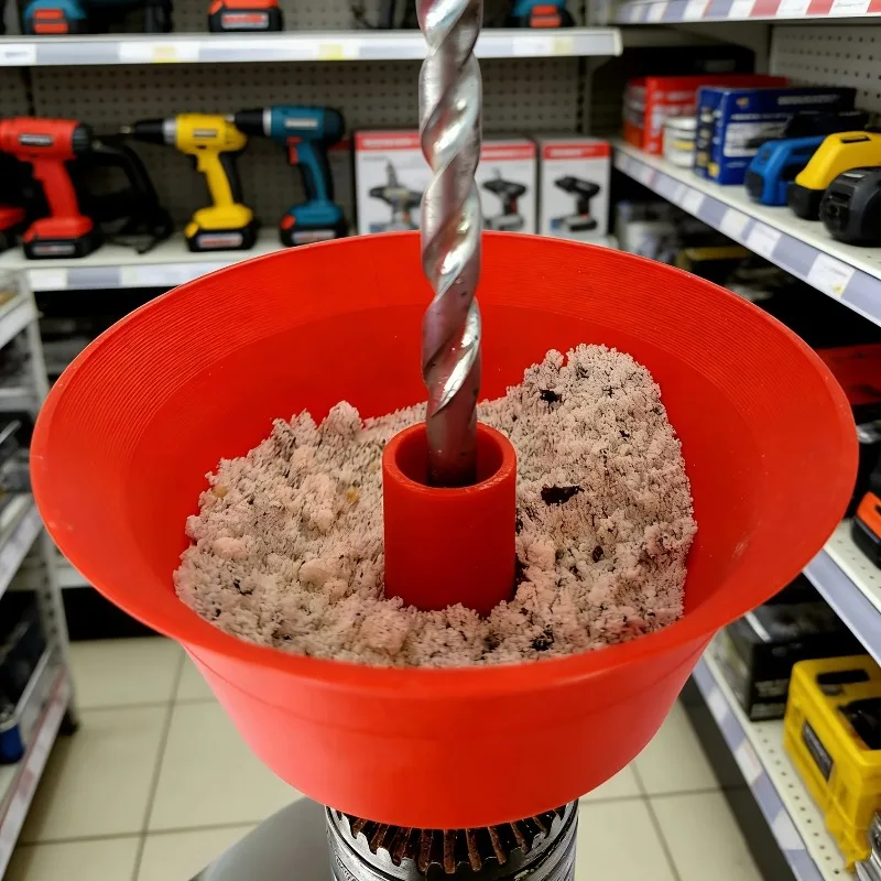Nuovo Estrattore di Polvere per Foratura a Soffitto, Foratura a Parete, Raccolta e Conservazione della Polvere, Strumento Ausiliario per la Zona del Trapano per Ristrutturazioni Fai-da-te - immagine 2