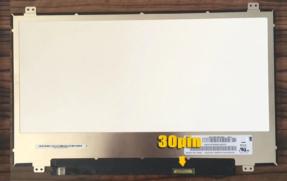 노트북 LCD 스크린, BOE NV140FHM-N62 V8.0 00NY446 LED 디스플레이 패널, 1920x1080 IPS eDP, 30 핀 매트릭스, NV140FHM 62, 14.0 인치