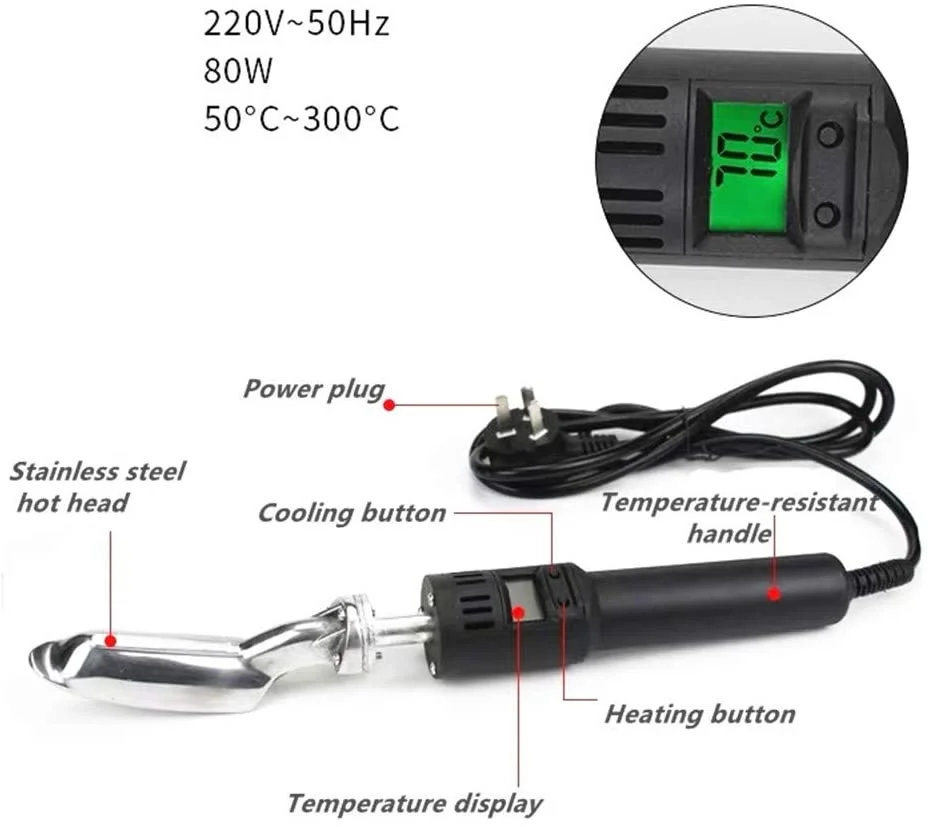 LED Mini Iron Small Iron 50~350 Adjustable Quick Heating Electric Household Travel Leather Clothing Wrinkle Removal 150w
