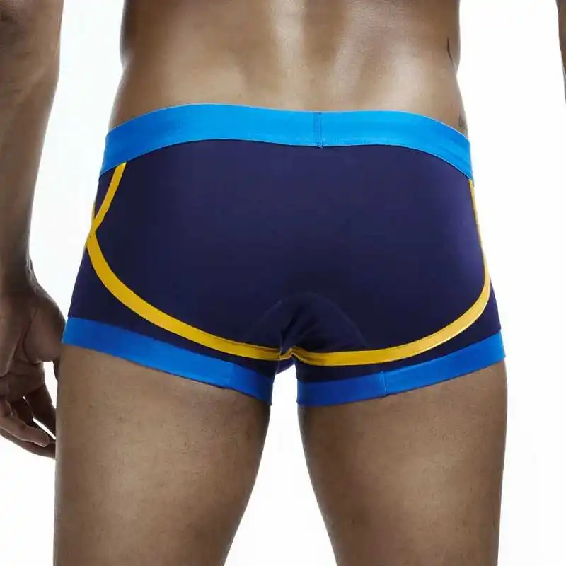 New SEOBEAN Mens Underwear Cotton Male Boxers Sexy U Convex Pouch Low Waist Boxer Shorts Intimates Man Underpants Brand Lingerie 5