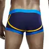 New SEOBEAN Mens Underwear Cotton Male Boxers Sexy U Convex Pouch Low Waist Boxer Shorts Intimates Man Underpants Brand Lingerie 5