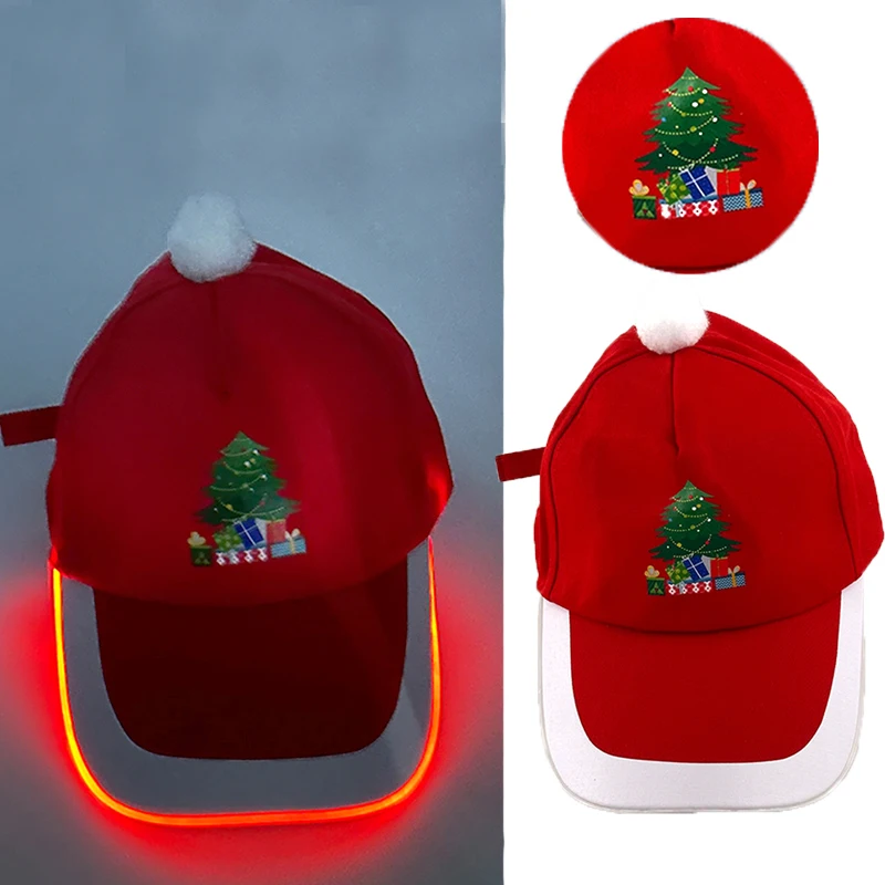 thumbnail image 1 of Gorra de béisbol luminosa de moda con luz LED, gorra de rap de hip hop luminosa para DJ, baile, discoteca, bar, accesorios para fiestas, gorras de hip hop de neón, 1 of 5