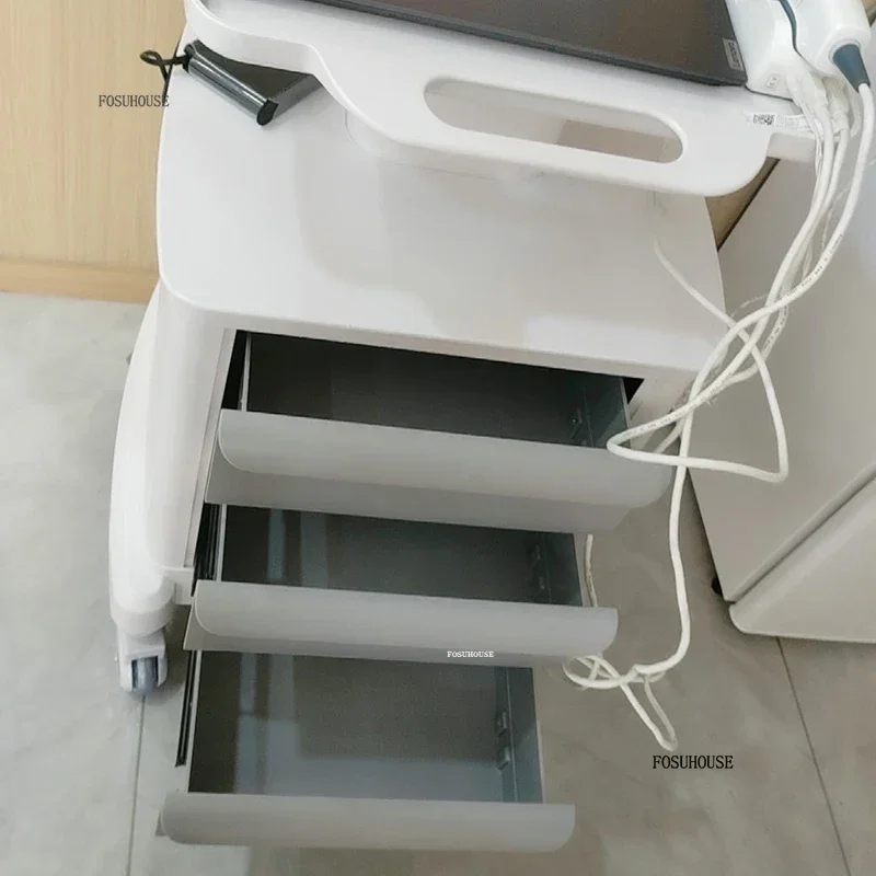Minimalist Organizer Cart with Wheels Beauty Salon Trolley Portable Medical Special Salon Trolley for Equipment Furniture