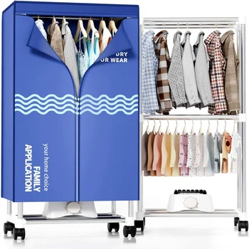 Clothes Dryer, Portable Drying Machine with Timer, 60inch Laundry Wardrobe Large Capacity,  Dryer/Rack for | Appart 1