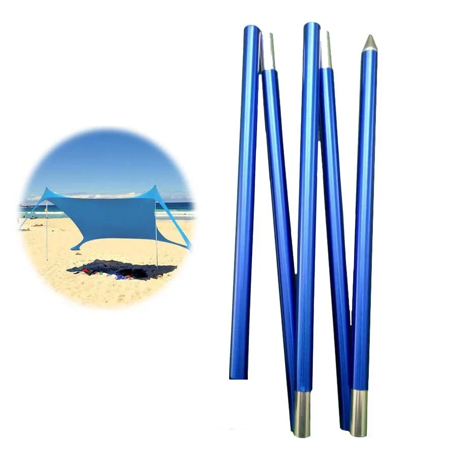 Alloy 19mm Diameter 2m 2.4m Outdoor Awning Canopy Sun Shelter Rod Pole 1 Piece camping canopy