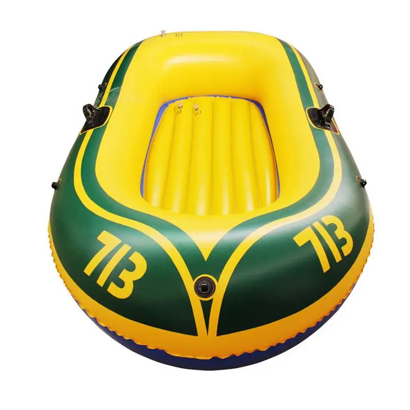 Portable Rubber Boat Outdoor Floating Lake Boat Multi-Functional 2 Person Rafting And Fishing for Lakes And Rivers