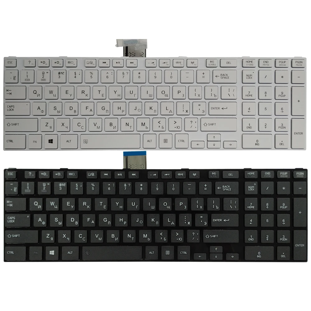 Russo Russo Teclado Laptop para Satélite Toshiba L50-a S50-a S50t-a S50d-a S55-a S55d-a S55t-a L70-a L75-a C70-a C75-a