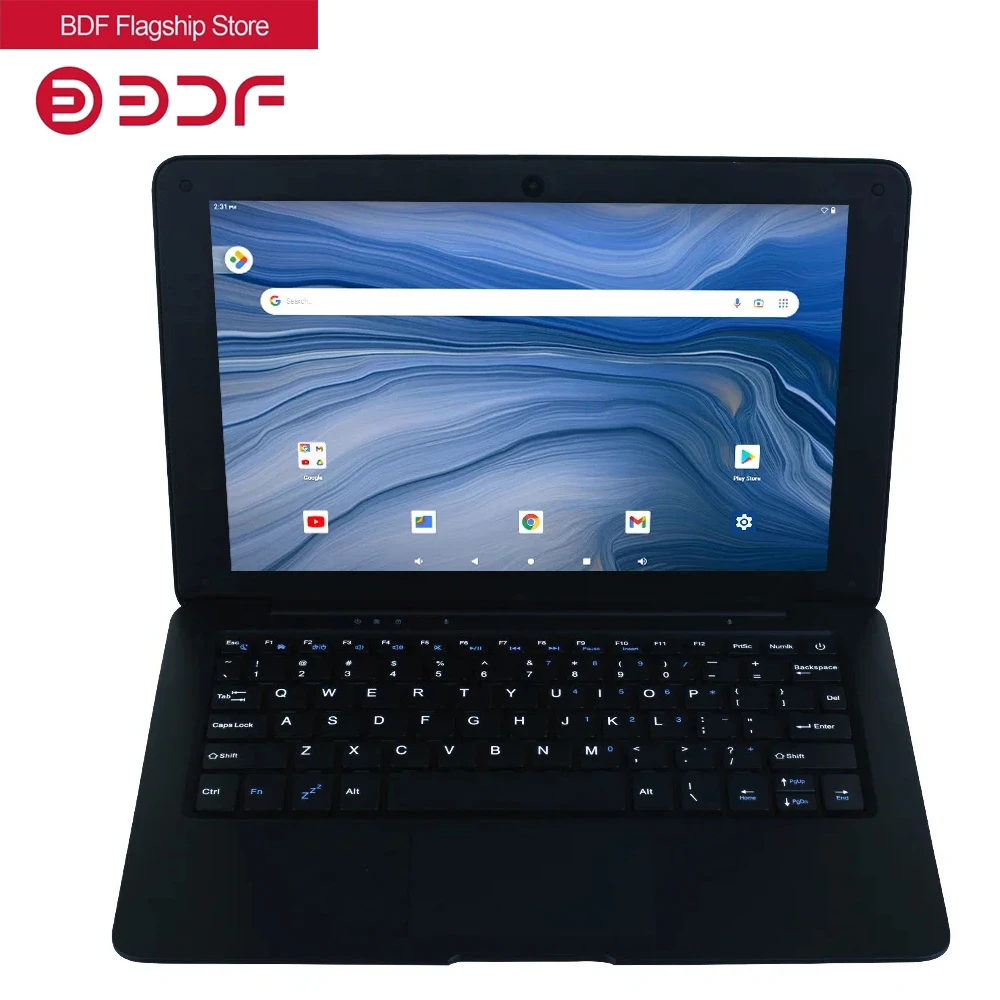 Computer Netbook Da 10.1 Pollici Android Quad Corer 2Gb + 64Gb Netbook Ultra Sottile E Leggero A133 Cpu Computer Pc Wi-Fi Usb Android 12