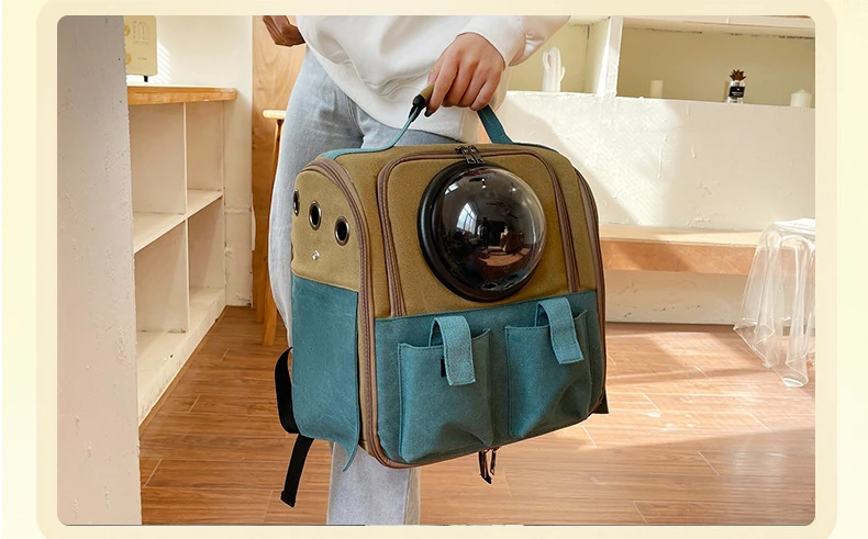 Title 10, Portable Pet Carriers Breathable Mesh Dog Backp...