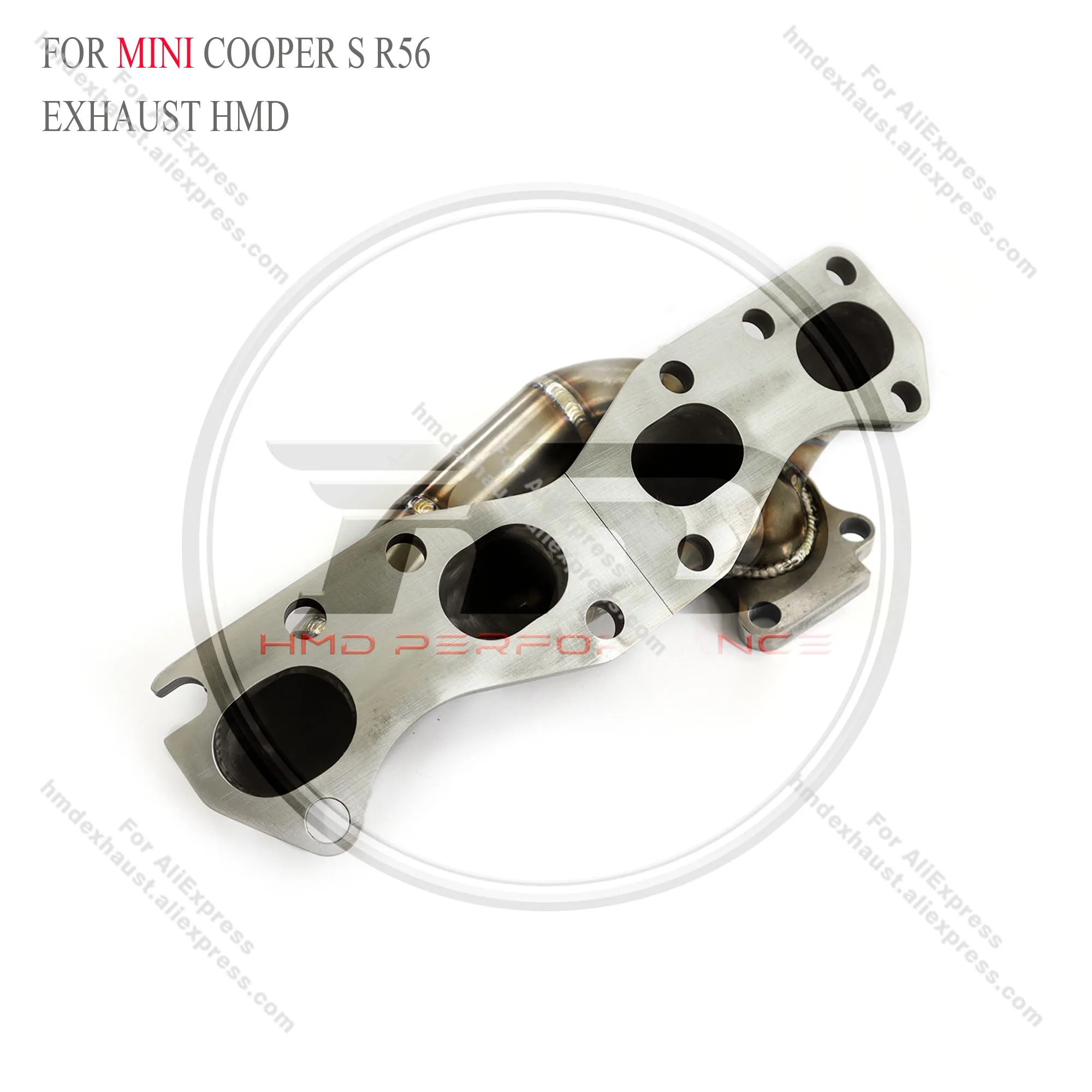 MINI R56R60にて使用 ステンレス製エキゾーストパイプ stainless-exhaust-silencer-