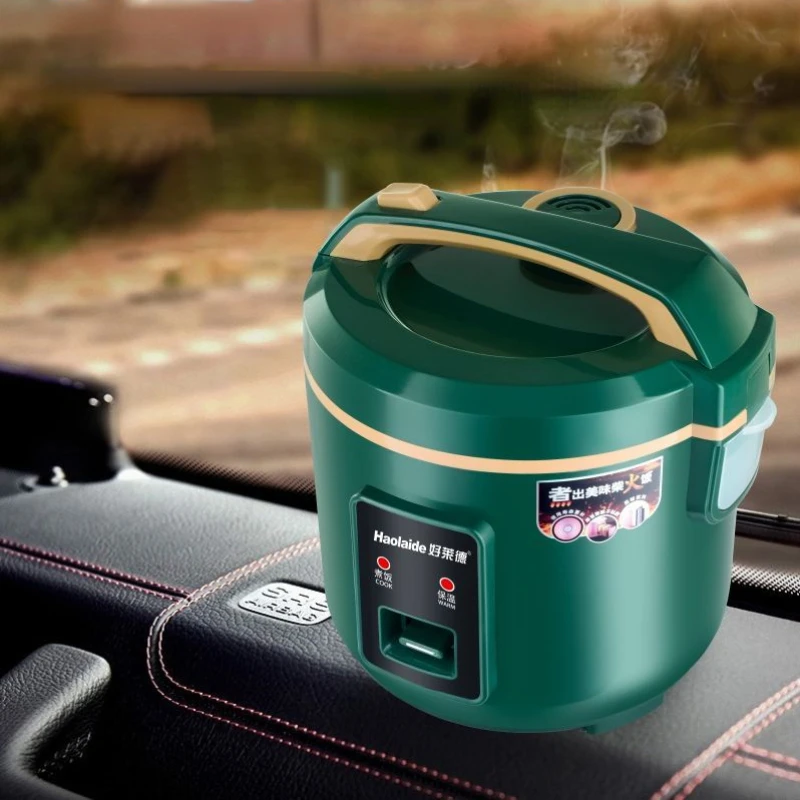 Car Rice Cooker 24V Large Van 3 Liter Steamer 24 Volt 1-2-4 Person Trailer Car Cooker 5
