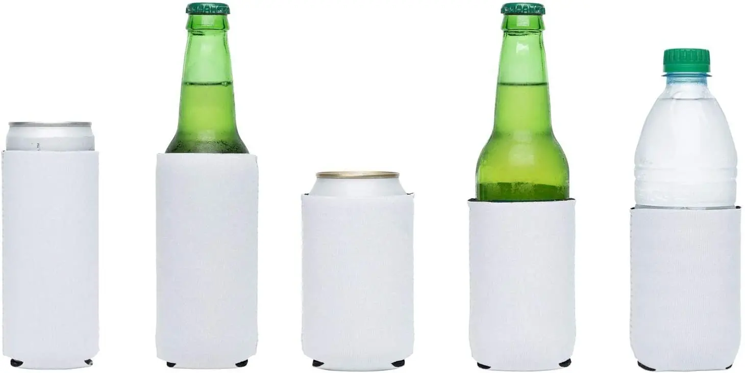 Promotional Sublimation Blank Beer Can Holder For Diy Photo Printed Neoprene Can cooler Bag Insulated Stubby Holder
