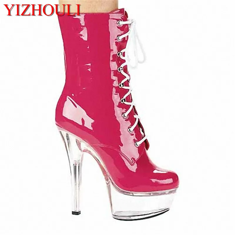 

Elegant 15cm Platforms Boots High Heel Shoes, Pole Dance / Model Shoes, 6 Inch Ankle Sexy dance shoes