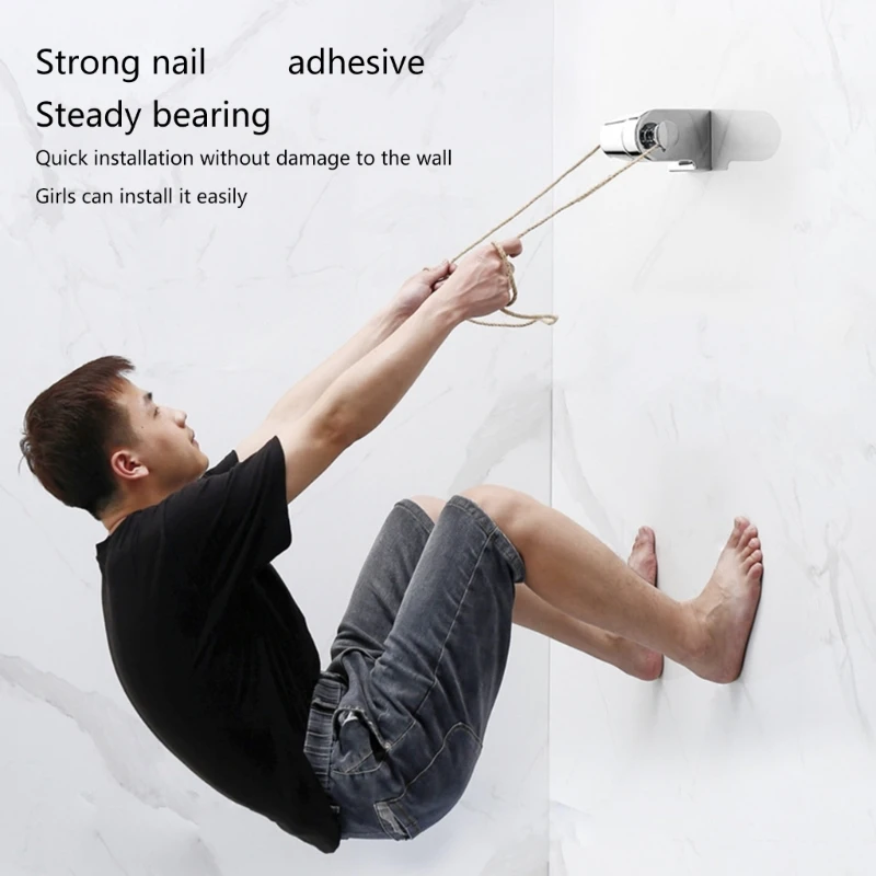 Description Picture 3 of itemAdjustable Handheld Shower Head Brackets Metal Shower Stand Wall Mounted Shower Head Stand Showerhead Attachment