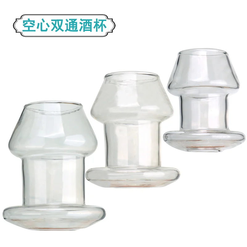 Large Hollow Glass Transparent Tube Backyard Anal Plug Female Masturbation Adult Sexo Anus Expander Speculum Juguetes Sexuales