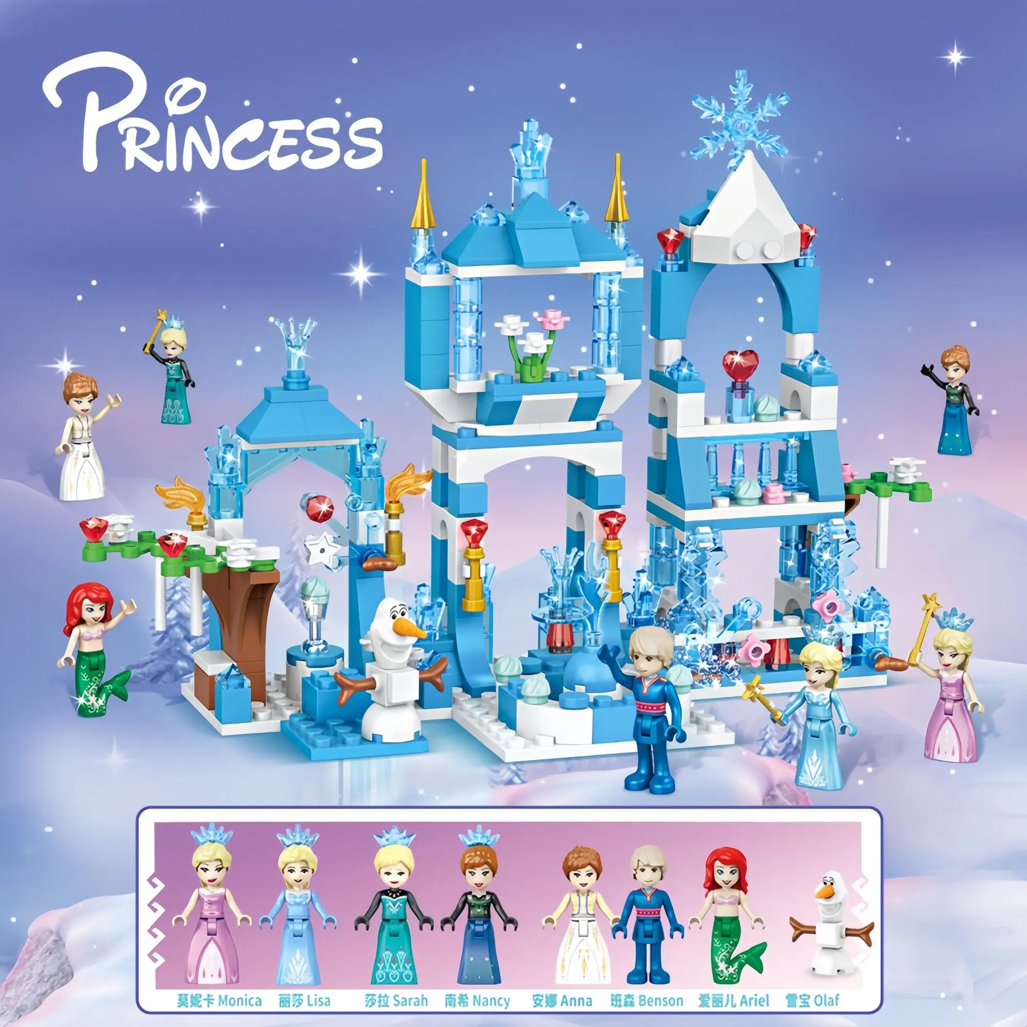 Château de Glace Princesses Disney | Set de Construction