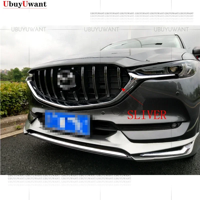 

AUTO FRONT MESH EXTERIOR MASK TRIMS COVERS FRONT BUMPER ABS MODIFIED GRILL GRILLS FIT FOR MAZDA CX-5 CX5 AUTO GRILLE 2017 - 2021