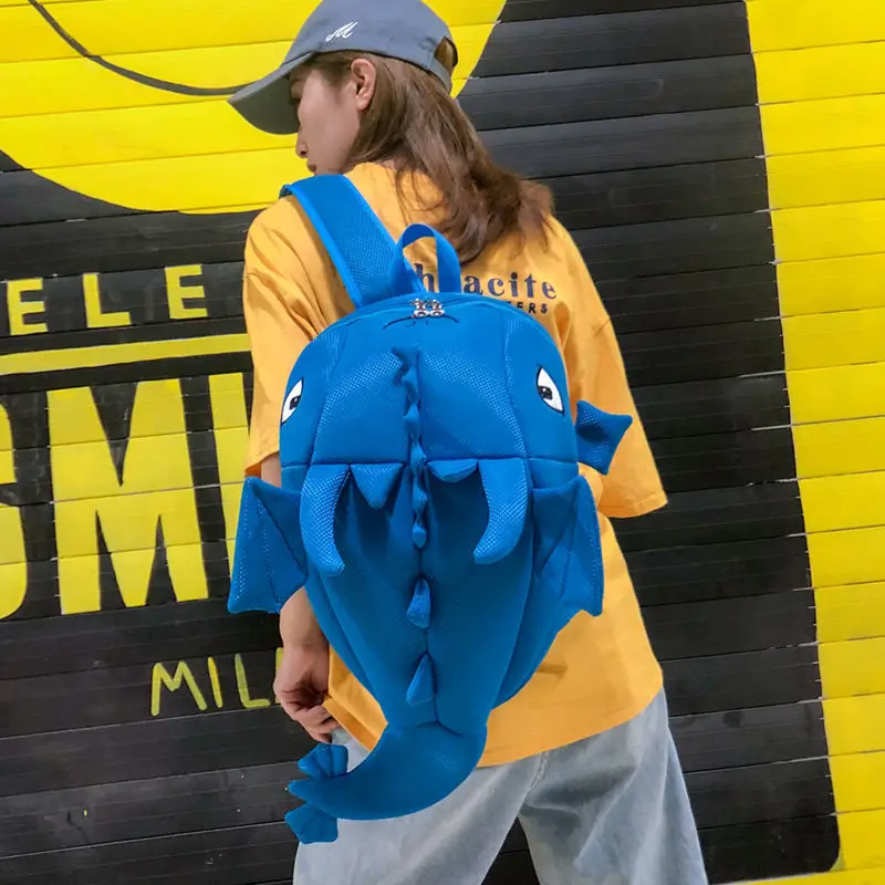 

Creative Cartoon Big Backpack Korean Tide Dinosaur Monster Backpack Kids Personality Student School Bag Funny Animal Toys