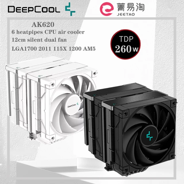 DeepCool CPU Cooler AK620 Digital for AM5 1850 RPM PWM Real-time Display  CPU Air Cooler with 6 Heatpipe Chip Cooling - AliExpress