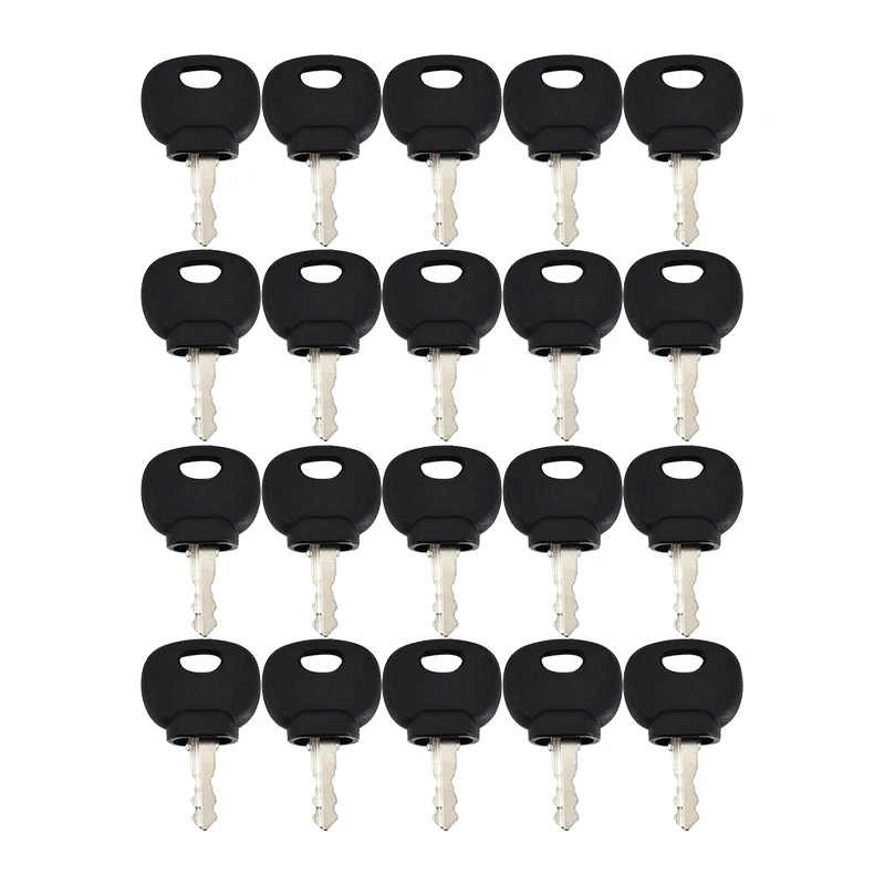 20Pcs Ignition Key 14603 14607 14707 Compatible with Bomag V series Versahandler Forklifts Caterpillar Volvo New Holland