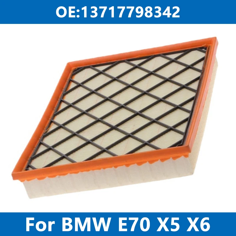 

Car Air Filter Cleaner Element 13717798342 For BMW E70 E71 E72 X5 X6 3.0d 35d xDrive M57D30 Engine Air Intake 2007-2013